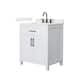 Option White / Giotto Quartz Top / Matte Black Hardware