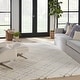 preview thumbnail 24 of 22, Nourison Luxurious Shag Ultra Plush Pile Abstract Geometric Area Rug 7'10" x 9'10" - Ivory