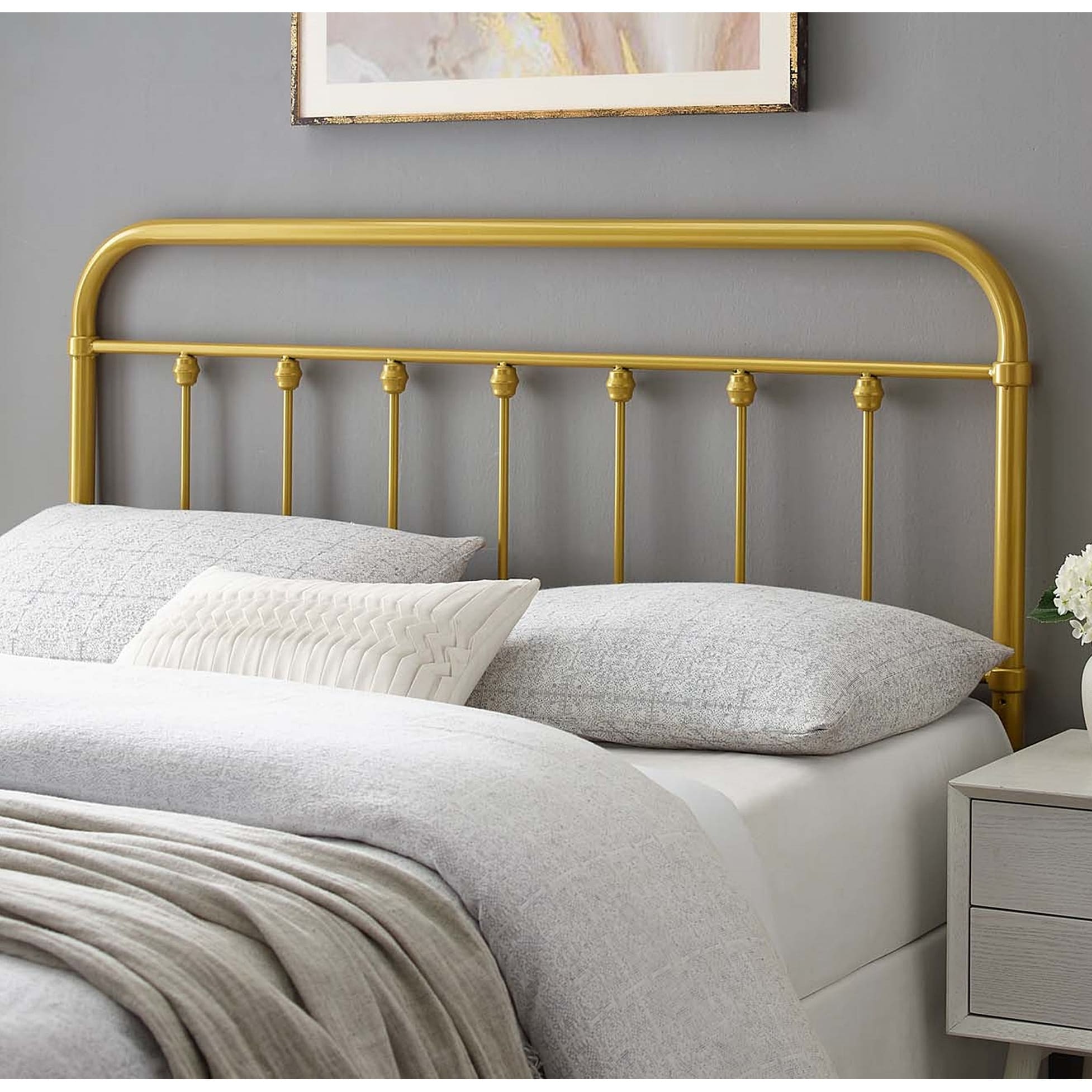 King bed frame gold Clearance