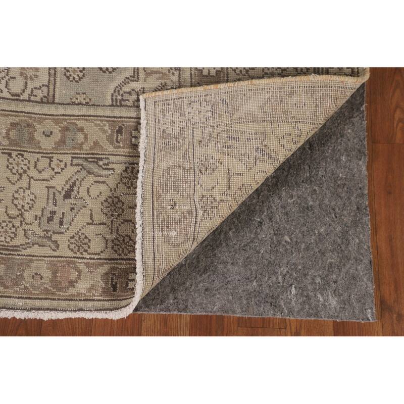 Distressed Tabriz Persian Area Rug Handmade Wool Carpet - 7'9"x 11'3"
