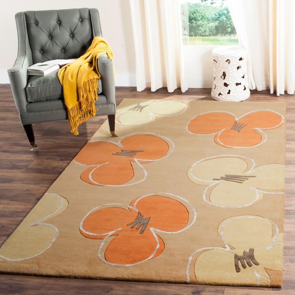 SAFAVIEH Handmade Soho Sarai Daisy N.Z. Wool Rug