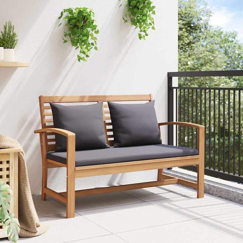 vidaXL Garden Sofa Set 2 pcs Natural Solid teak wood - 37.4 x 17.7 x 15.7