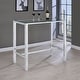 preview thumbnail 2 of 3, Tolbert Rectangular 47-inch Glass Top Pub Bar Table Chrome