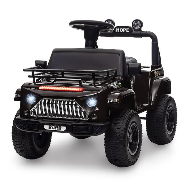 slide 2 of 28, Kids Ride On 6V Electric Truck Car Black