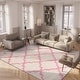 preview thumbnail 11 of 18, SAFAVIEH Dallas Shag Giusy Trellis 1.5-inch Thick Rug - Ivory/Grey - 4' x 6'