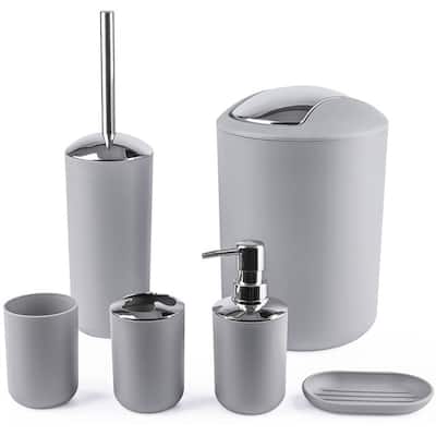 Bathroom Accessories - 6 Piece - 11.1 x 7.91 x 7.83