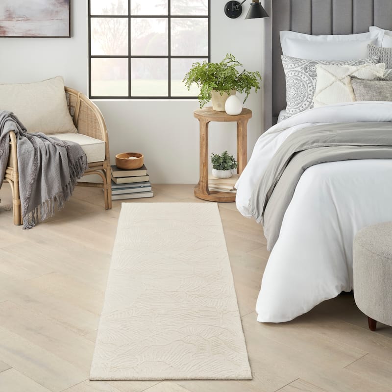 Nourison Avra Indoor only Floral Handmade Wool Area Rug