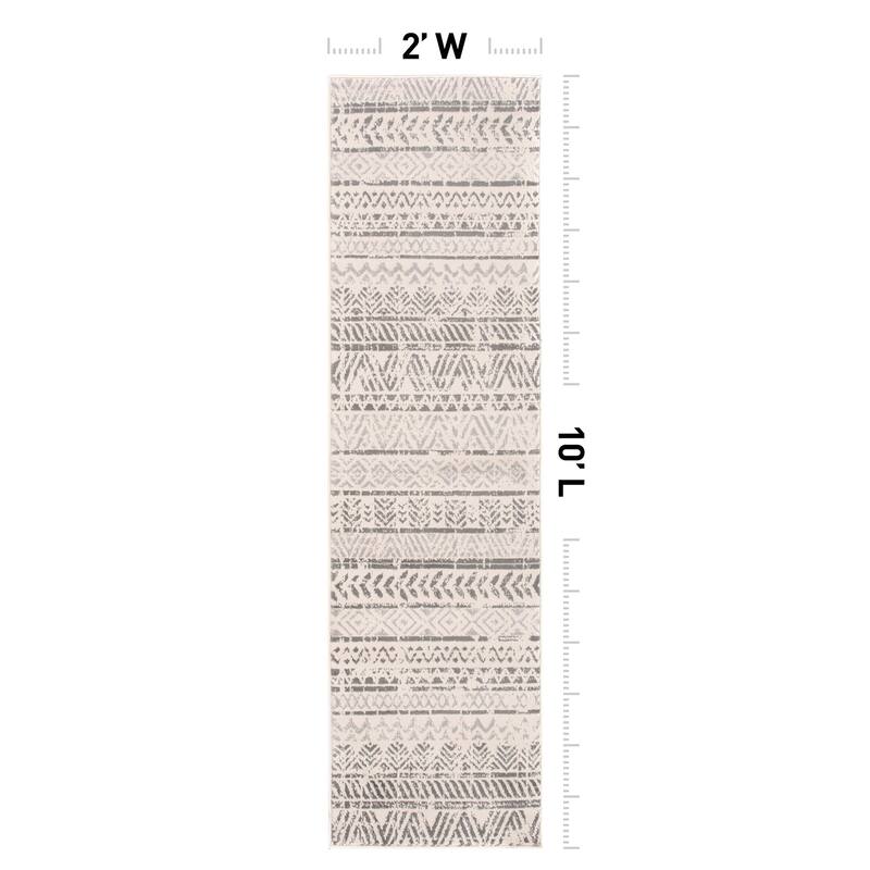 The Curated Nomad Midtown Geometric Distressed Bohemian Rug