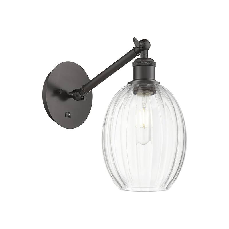 Innovations Lighting 317-1W-11-7 Preston Sconce Preston 11" Tall Wall - Oil Rubbed Bronze / Clear