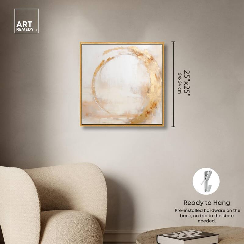 Golden Orb II Canvas by Art Remedy