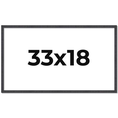33x18 Frame Brown Solid Wood Picture Frame - Complete Modern Photo