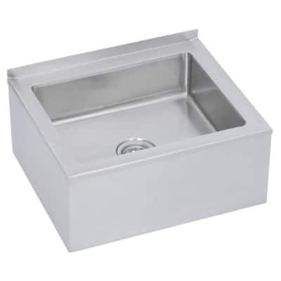 Elkay FLR-1X 24" x 20" x 11-1/4" 16 Gauge Mop Sink - Stainless Steel