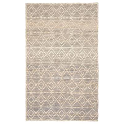 ECARPETGALLERY Braid weave Sienna Cream Wool Rug - 4'11 x 8'1