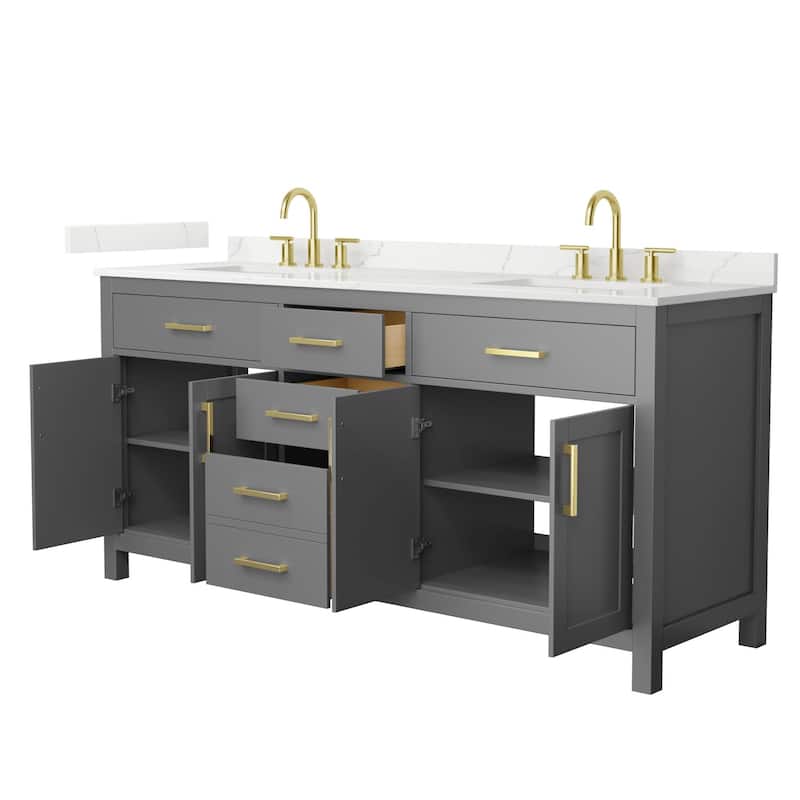 Wyndham Collection WCG2424-72D-QTZ-US3MXX Beckett 72" Free Standing