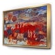 preview thumbnail 9 of 10, Designart 'Painted Mural On Royal PaLace In Colombia' Traditional Framed Canvas Wall Art Print
