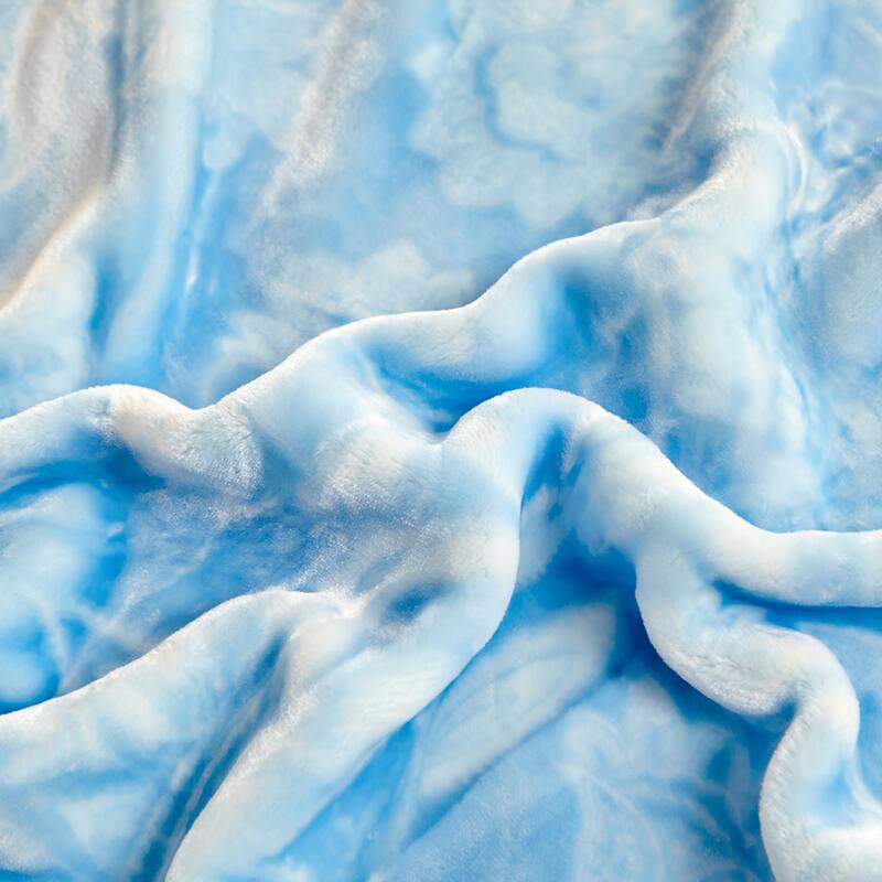Reversible 10.5 Pounds Plush Fleece Blankets, 2 PLY A&B Design 87" x 95" Bed Blankets for Winter