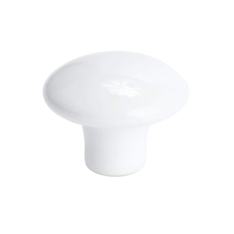 Berenson Concord 1-3/8 Inch Mushroom Cabinet Knob - White