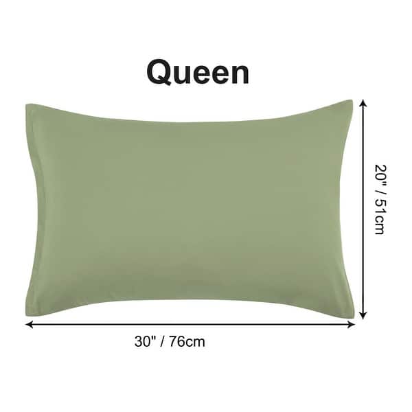 dimension image slide 38 of 39, 2 Pcs Zippered Pillowcases, Brushed Microfiber Pillow Case Cover