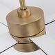 preview thumbnail 29 of 39, 52" Black/ Distressed Brass Smart Dimmable RGB Ceiling Fan with Remote and App Control