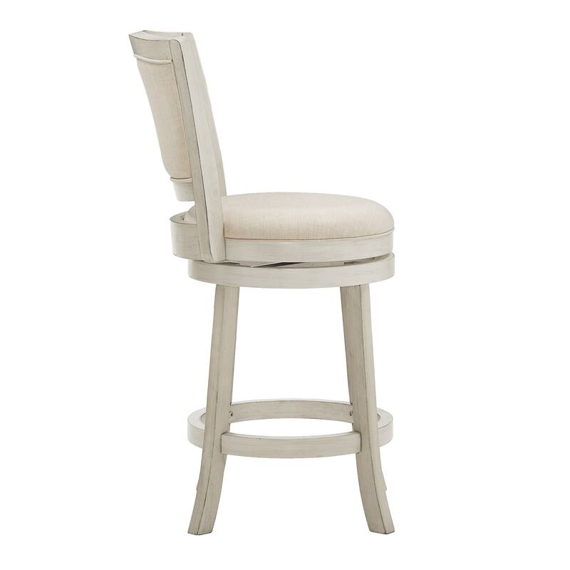 Menas Upholstered Back Swivel Stool by iNSPIRE Q Classic
