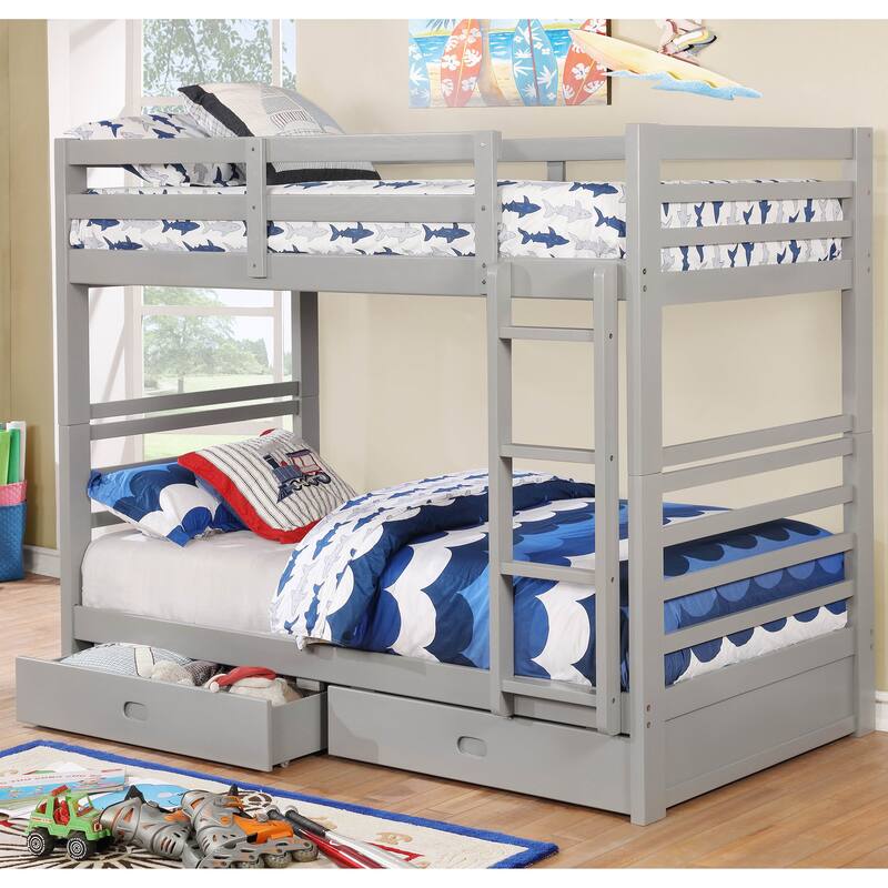 Naur Transitional Twin over Twin 2-piece Bunk Bed Set by Furniture of America