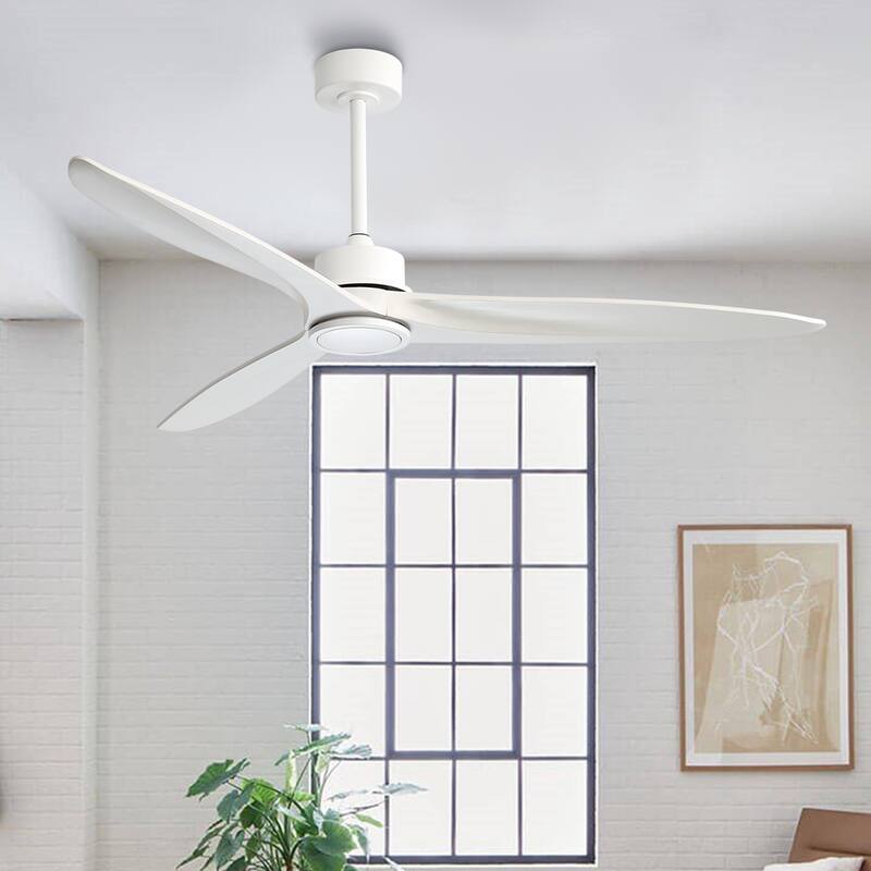 WINGBO 60" Solid Wood DC Motor Indoor Ceiling Fan with Remote Control