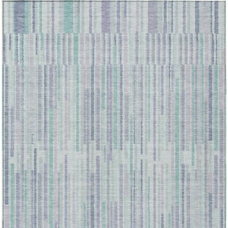HomeRoots Striped Transitional Rectangle Outdoor Rug