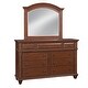 preview thumbnail 3 of 9, Harbor Point Cherry Finished Arched Panel 4-Piece Bedroom Set by Greyson Living