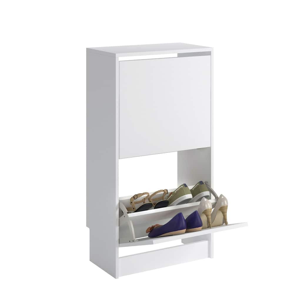 Shoe Storage Cabinet White 3a