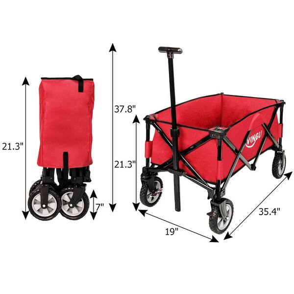 Collapsible Outdoor Wagon Red Capacity 150 lbs Bed Bath & Beyond