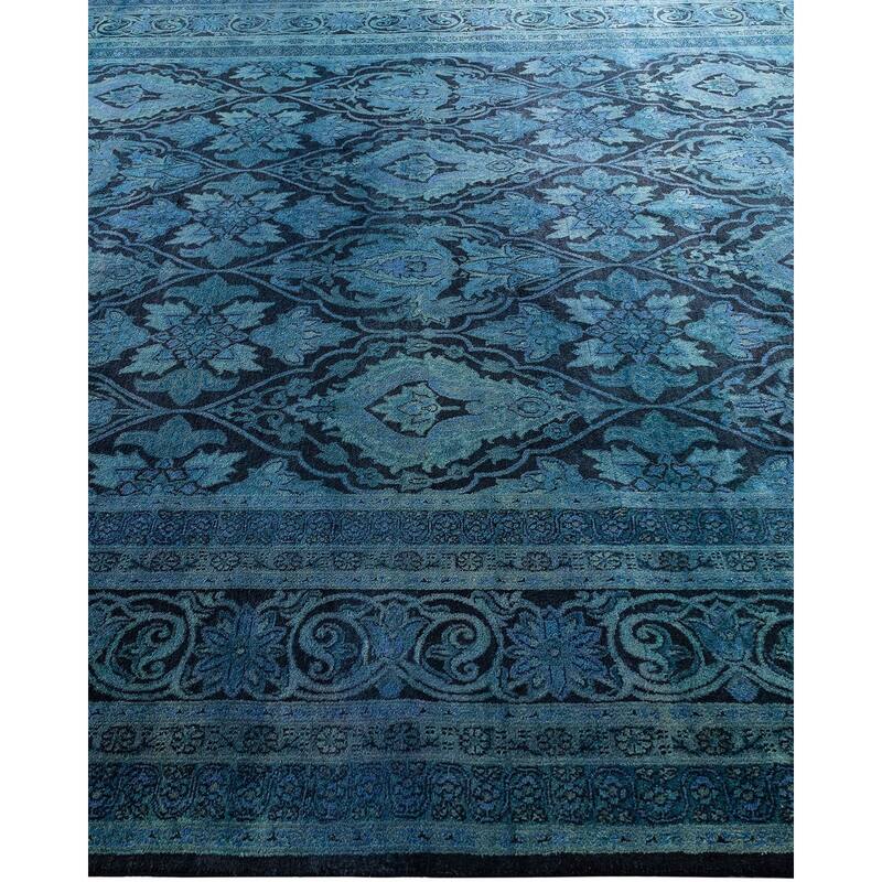 Vibrance One-of-a-Kind Hand-Knotted Area Rug - Black, 7' 10" x 9' 10" - 7' 10" x 9' 10"
