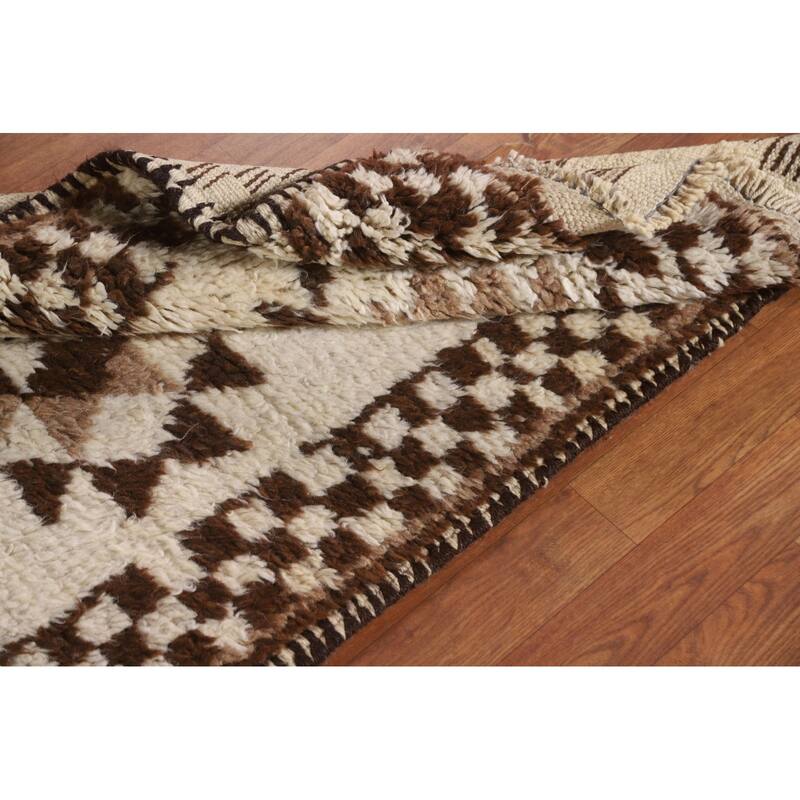 Anatolian Beige Turkish Runner Rug Handmade Oriental Wool Carpet - 2'8"x 10'8"