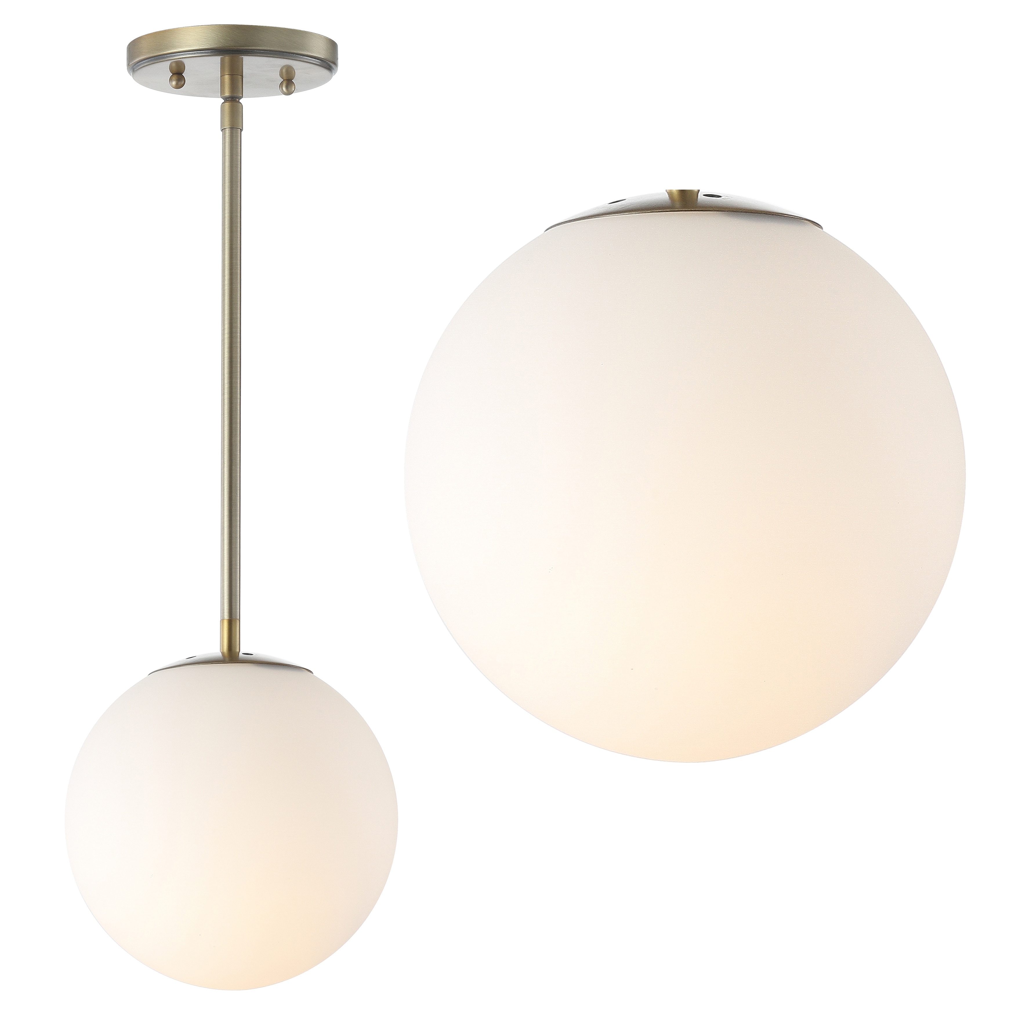 JONATHAN Y 7.75" Globe LED Pendant