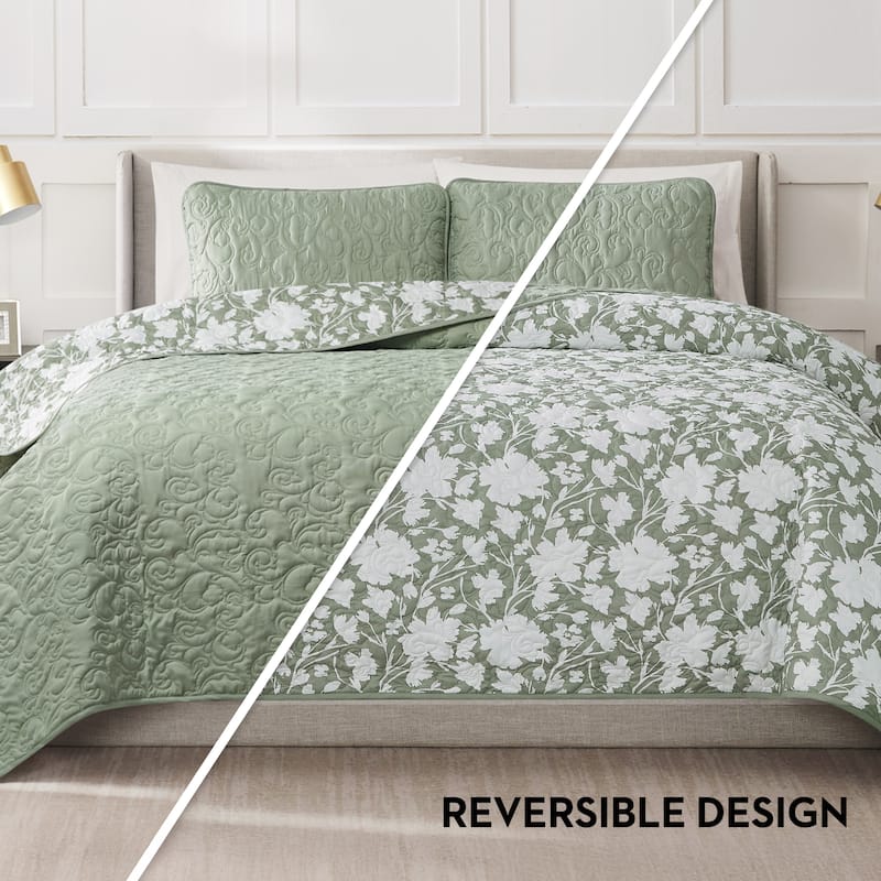 Nine West Laural Reversible Quilt Sets