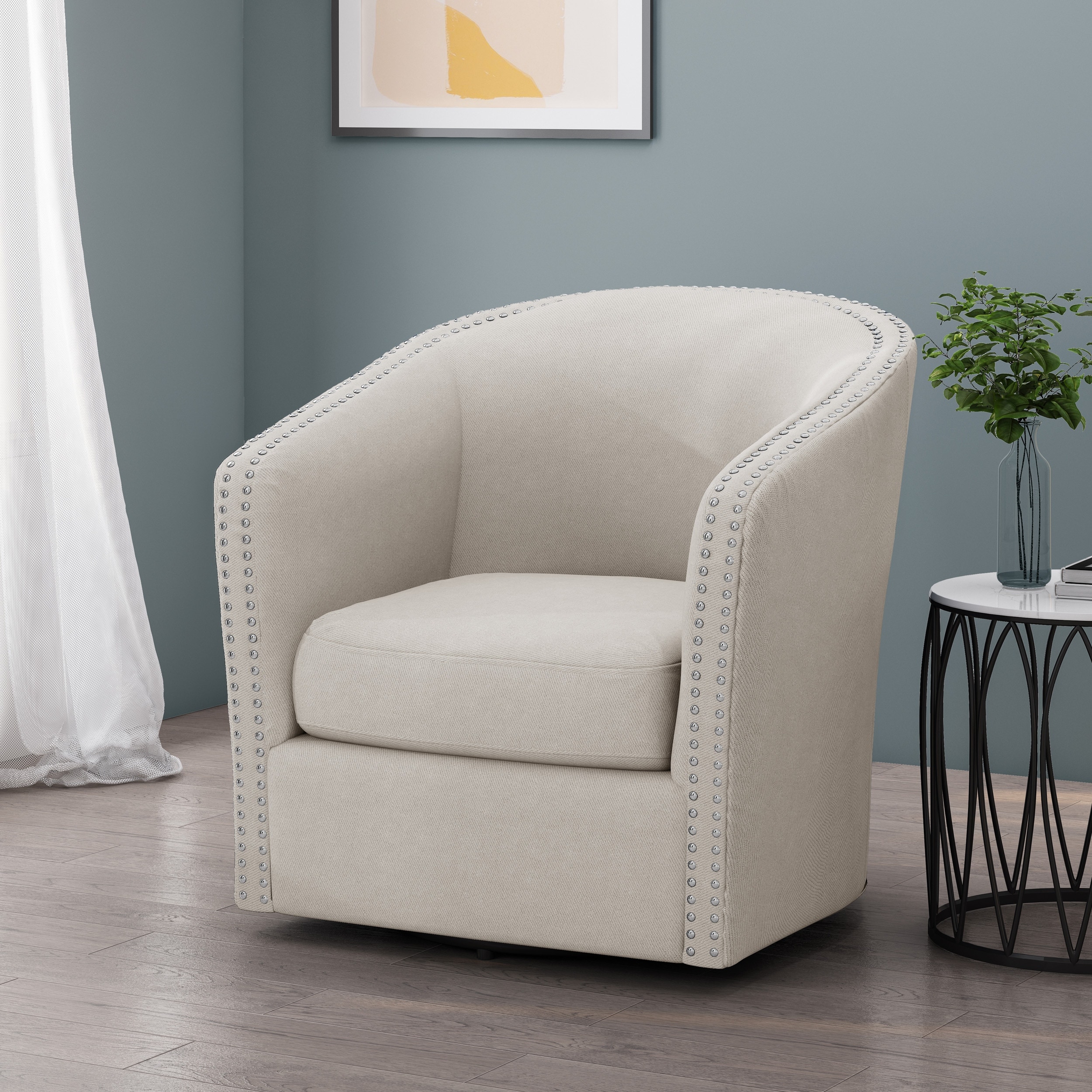 maya fabric swivel chair