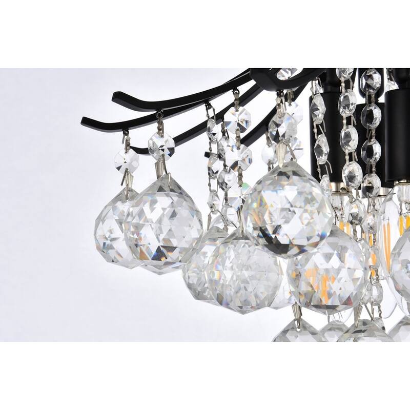 Fleur Illumination 3-light 12-inch Flush-Mount Chandelier - 12 Inch