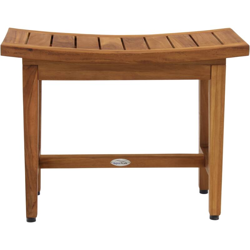 Patented Maluku Lotus Teak Shower Bench