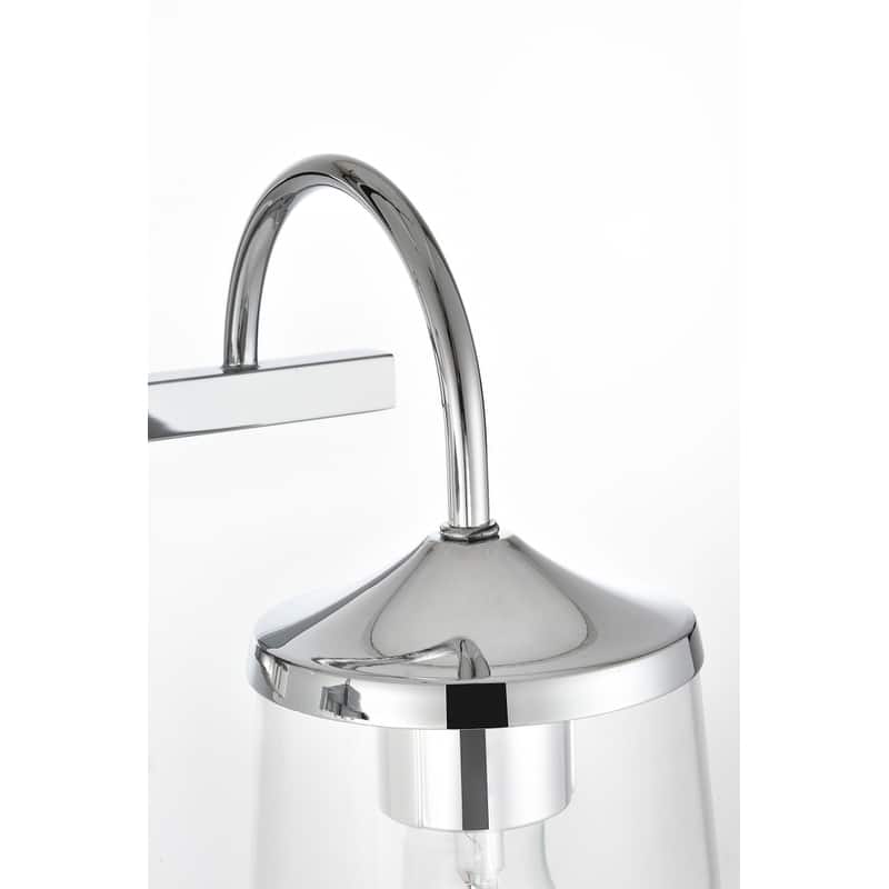 Avant 1 Light Black and Clear Bath Sconce