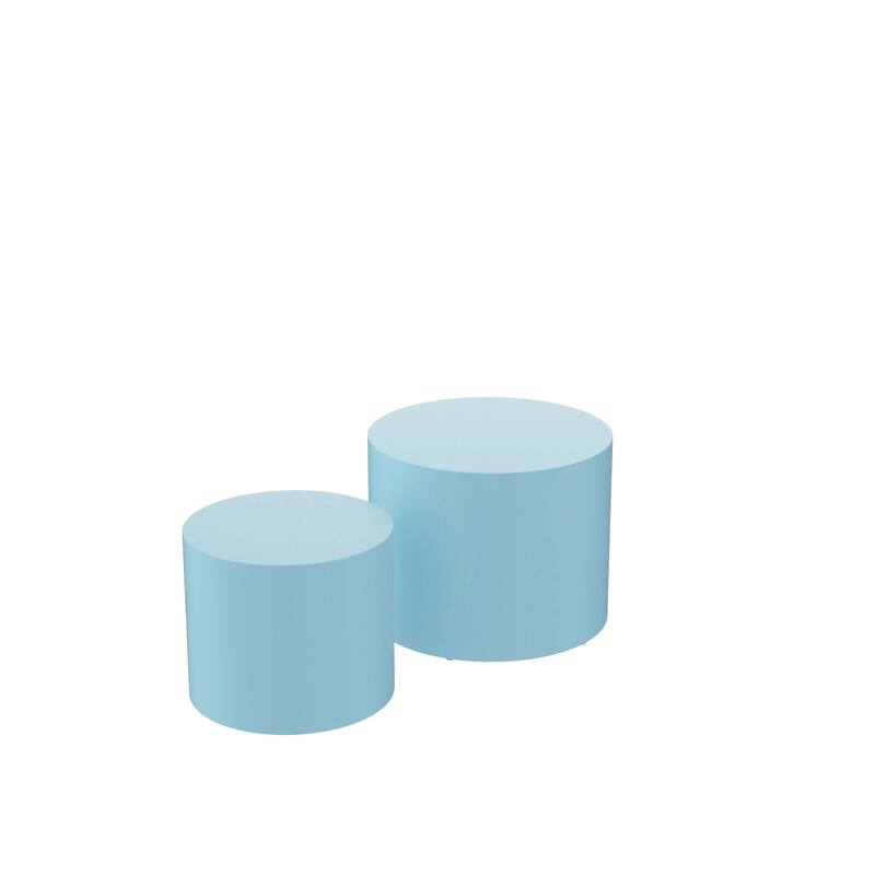 Veneer side table coffee table set of 2