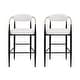 preview thumbnail 50 of 56, Christopher Knight Home Elmore Fabric and Iron 30 Inch Barstools (Set of 2)
