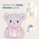preview thumbnail 5 of 4, Bearington Baby Huggie Pink Teddy Bear 5.5" Ring Rattle