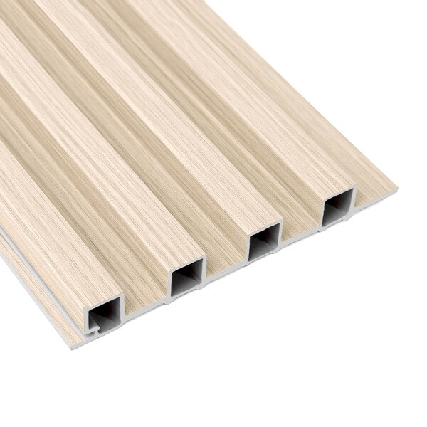 Art3d 96'' x 6'' Slat Wall Panels,WPC Acoustic Wall Cladding