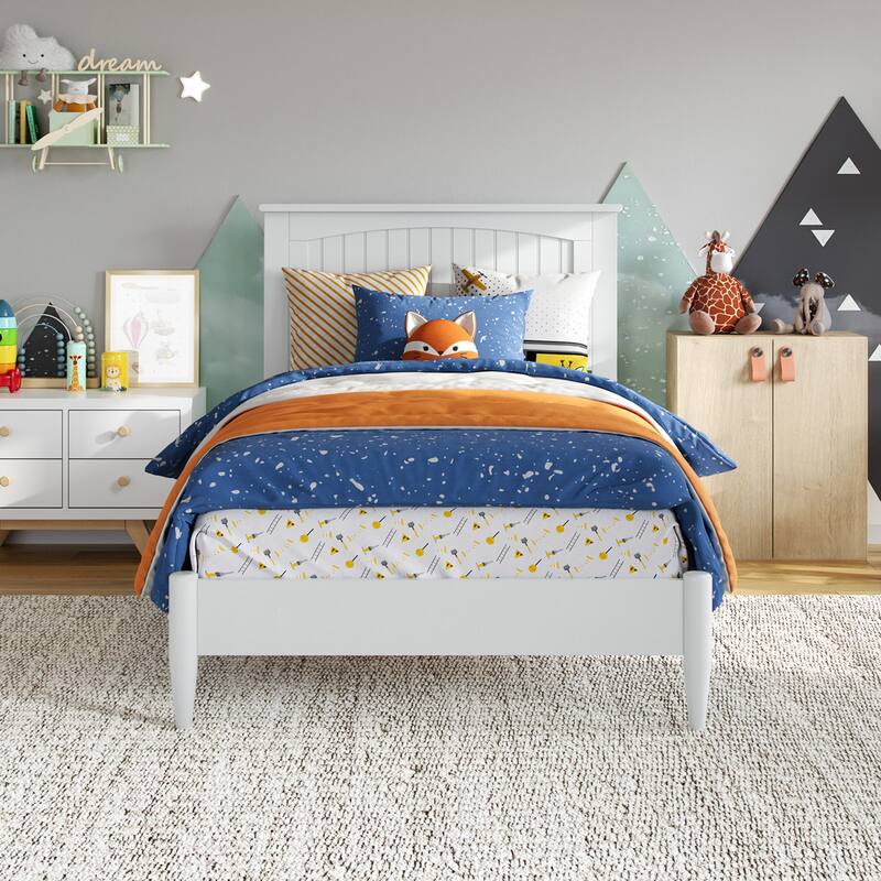 Naples Solid Wood Low Profile Platform Bed