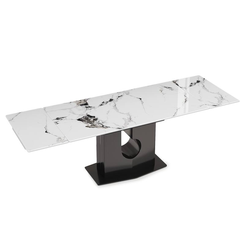 63''-94'' Kitchen Large Extendable Dining Table for 4-8 People