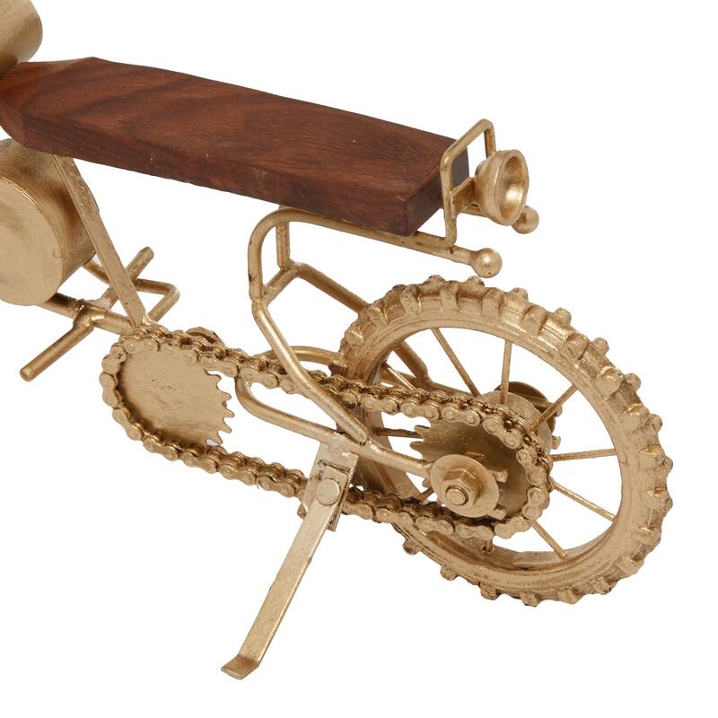 Black Metal Motorcycle Decorative Sculpture