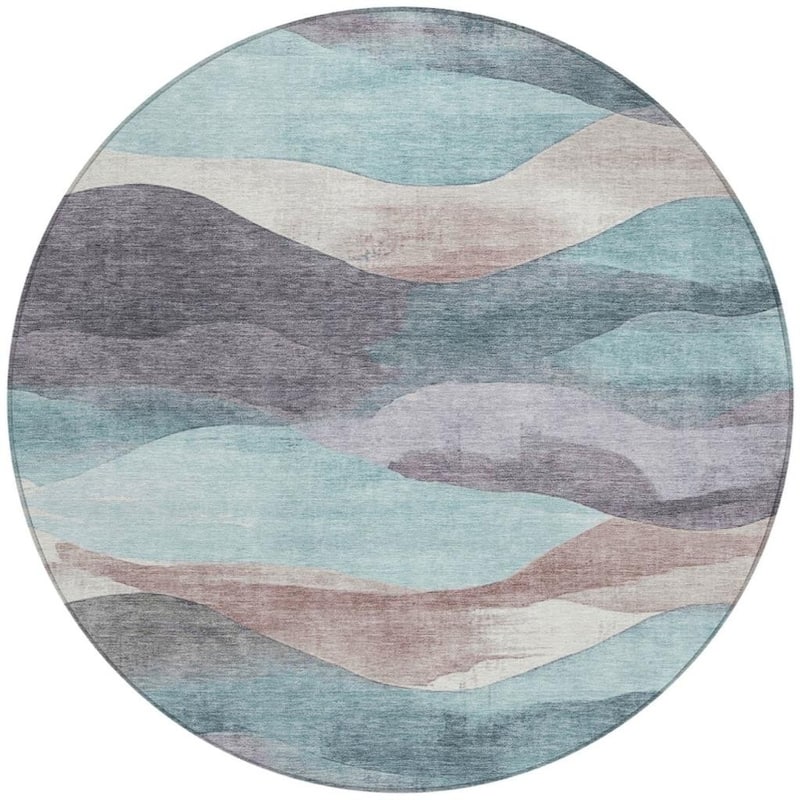 HomeRoots Abstract Transitional Rectangle Outdoor Rug