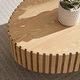 preview thumbnail 33 of 39, Modern Contermporary Natural Oval Accent Coffee Table with Sturdy Pedestal, MDF for Living Room No Assembled