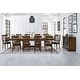preview thumbnail 2 of 10, Simply Solid Periander Trestle Dining Table Set with Slatback Chairs & Server