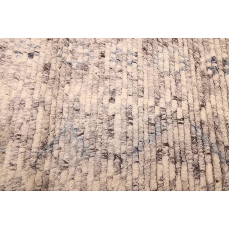 ECARPETGALLERY Hand-knotted Tangier Grey Wool Rug - 5'3 x 7'3