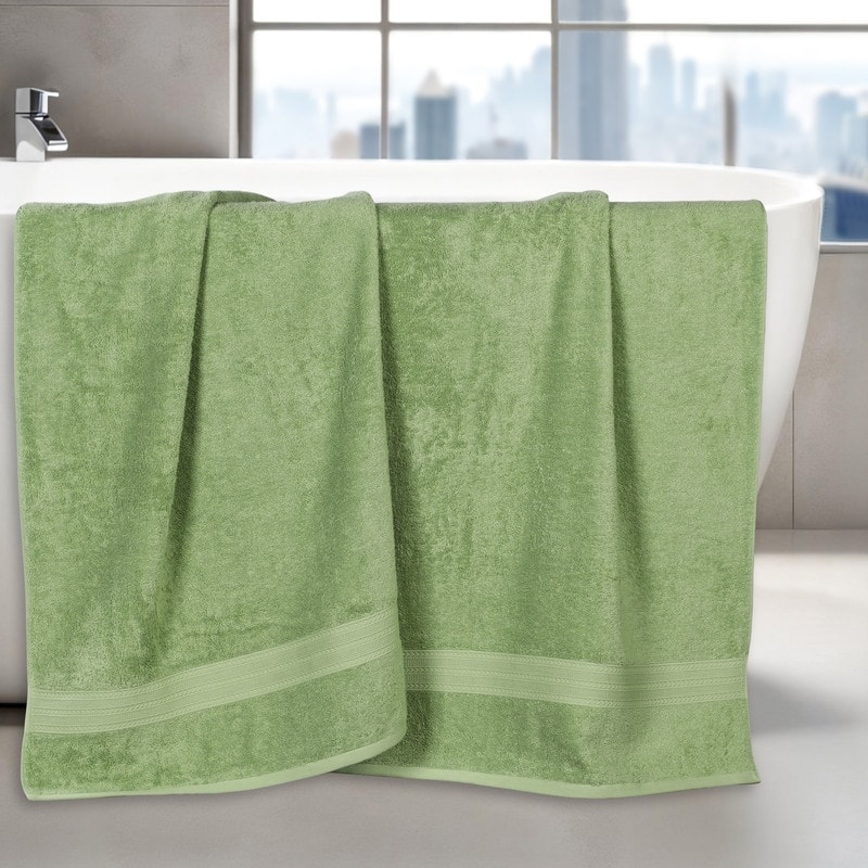 Eco-Friendly Sustainable Cotton Bath Sheet by Superior (Set of 2)